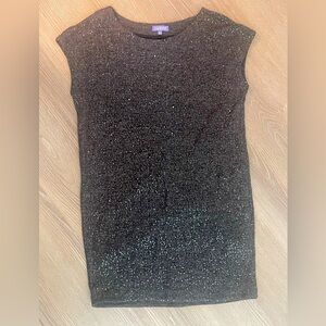 Vivienne Tam Dark Grey Sequin Sweater Dress